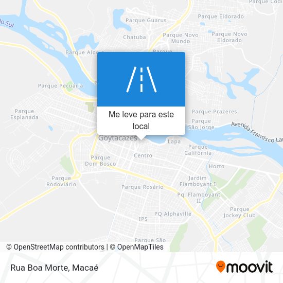 Rua Boa Morte mapa