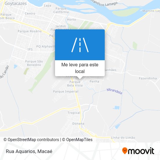 Rua Aquarios mapa