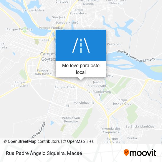 Rua Padre Ângelo Siqueira mapa