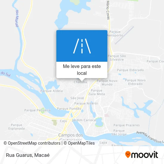 Rua Guarus mapa