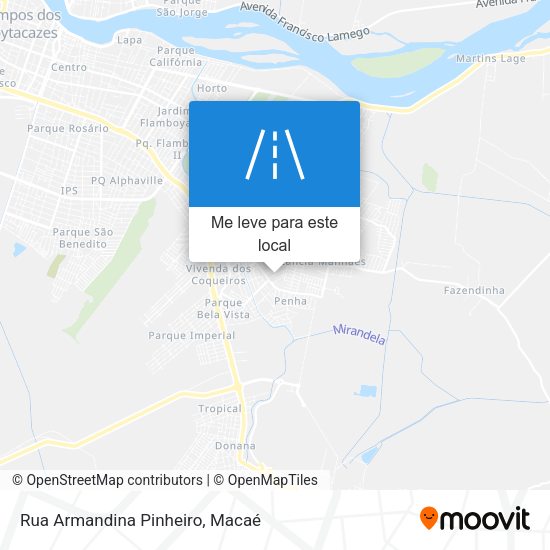 Rua Armandina Pinheiro mapa