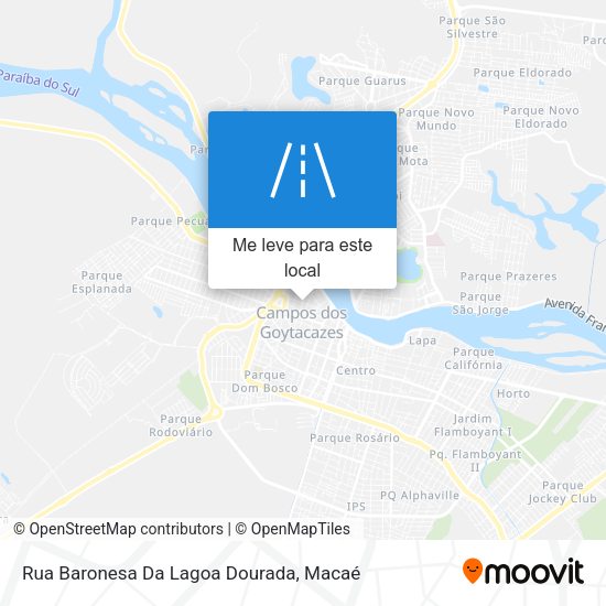 Rua Baronesa Da Lagoa Dourada mapa
