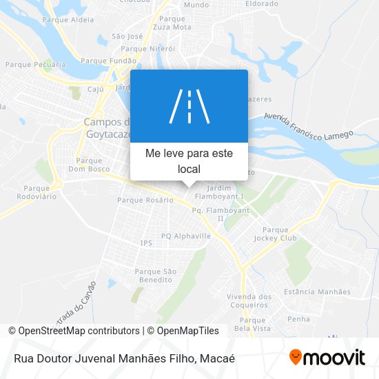 Rua Doutor Juvenal Manhães Filho mapa
