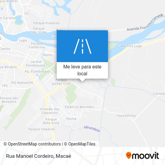 Rua Manoel Cordeiro mapa