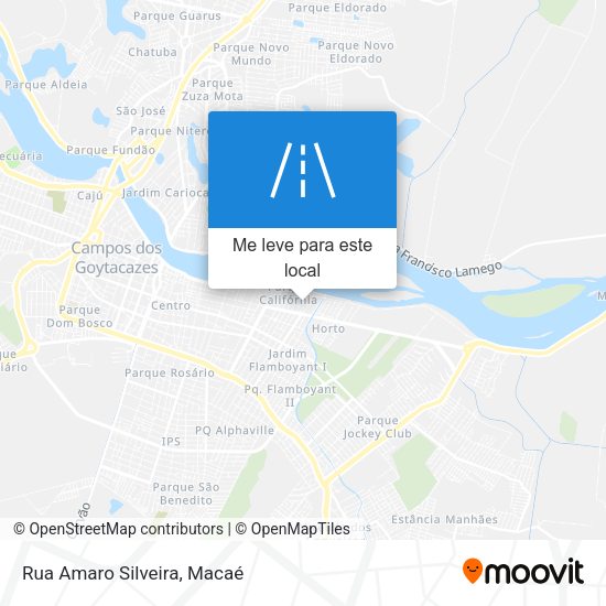 Rua Amaro Silveira mapa