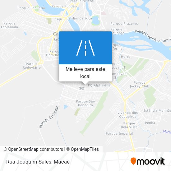 Rua Joaquim Sales mapa