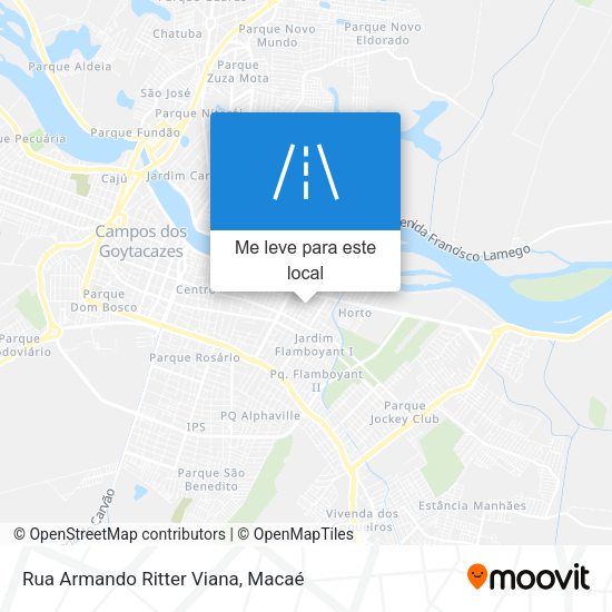Rua Armando Ritter Viana mapa