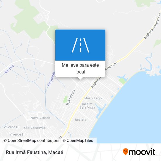 Rua Irmã Faustina mapa