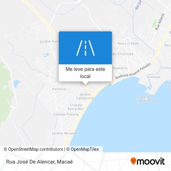 Rua José De Alencar mapa