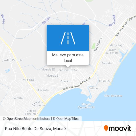 Rua Nilo Bento De Souza mapa
