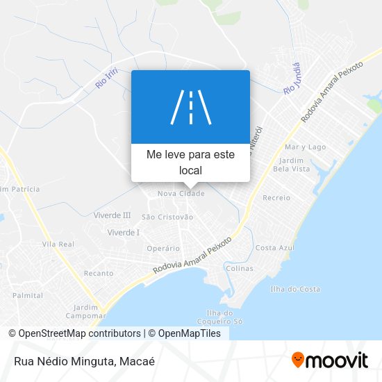 Rua Nédio Minguta mapa
