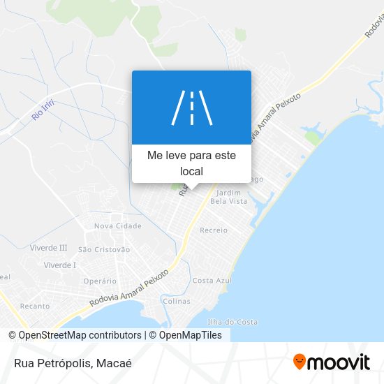 Rua Petrópolis mapa