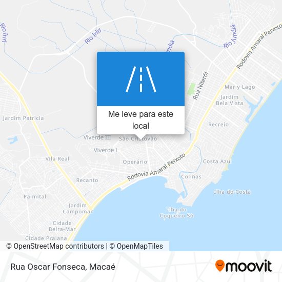 Rua Oscar Fonseca mapa
