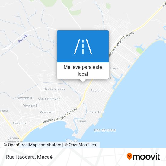 Rua Itaocara mapa