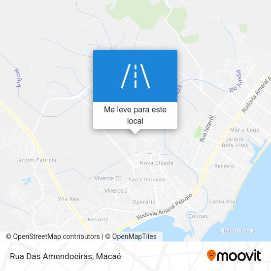 Rua Das Amendoeiras mapa