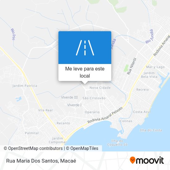 Rua Maria Dos Santos mapa