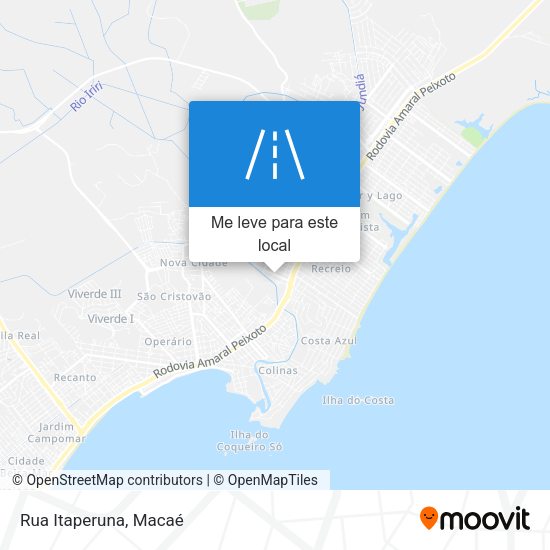 Rua Itaperuna mapa