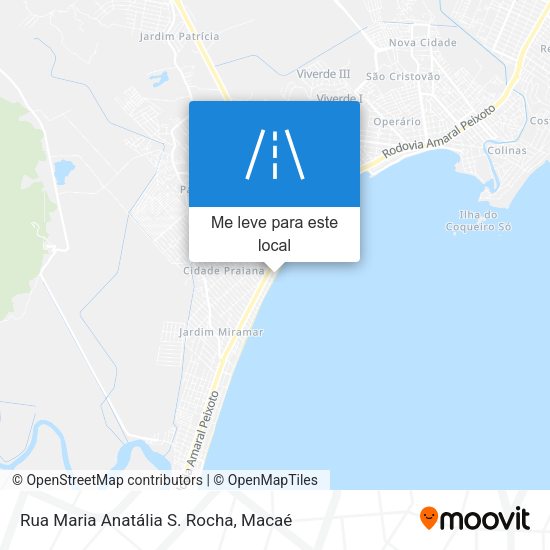 Rua Maria Anatália S. Rocha mapa
