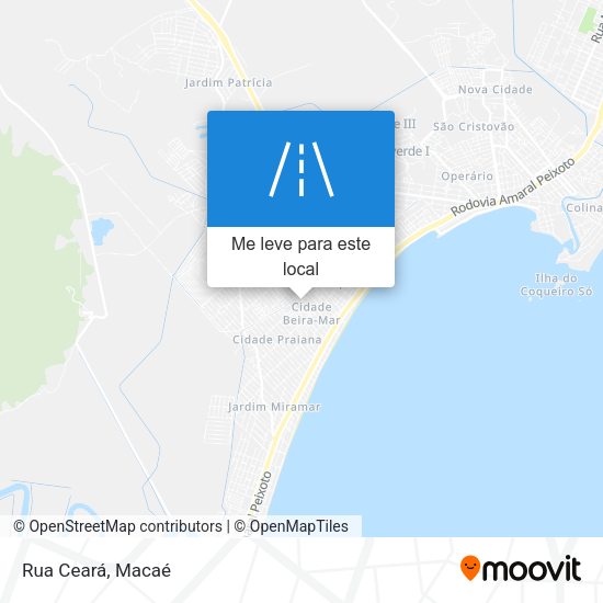 Rua Ceará mapa
