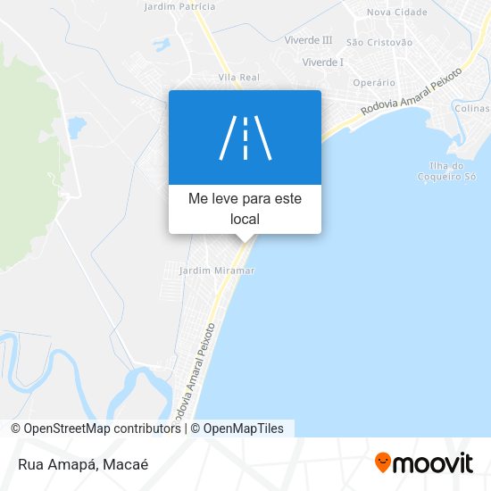 Rua Amapá mapa