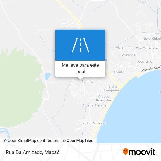 Rua Da Amizade mapa