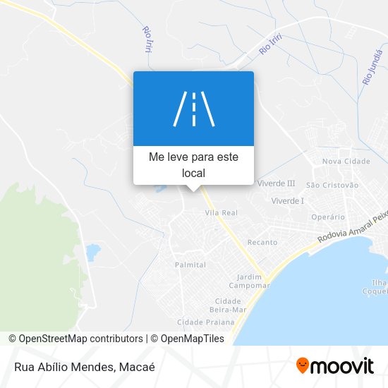 Rua Abílio Mendes mapa