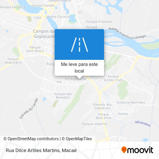 Rua Dilce Artiles Martins mapa