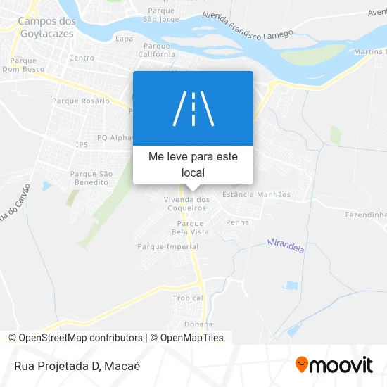 Rua Projetada D mapa