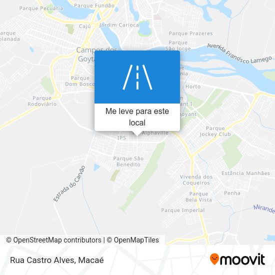 Rua Castro Alves mapa