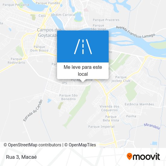 Rua 3 mapa