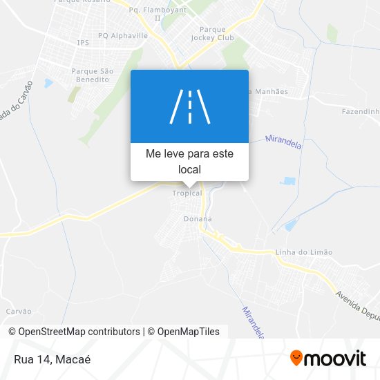 Rua 14 mapa