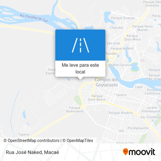 Rua José Naked mapa