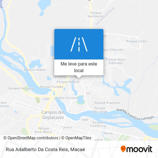 Rua Adalberto Da Costa Reis mapa