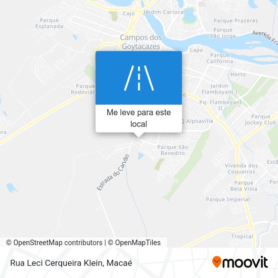 Rua Leci Cerqueira Klein mapa