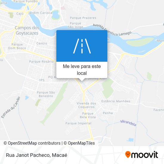 Rua Janot Pacheco mapa