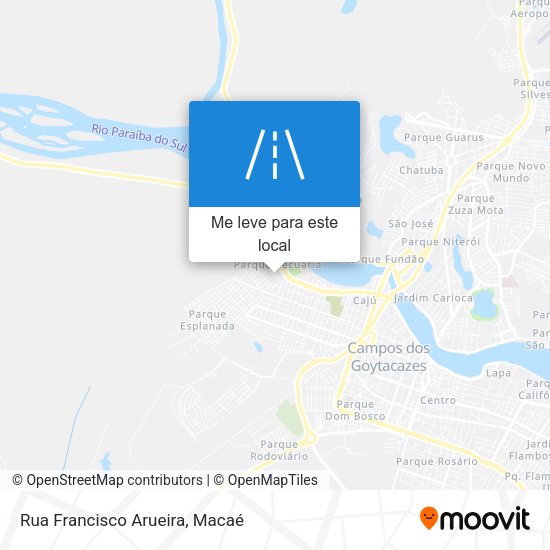 Rua Francisco Arueira mapa