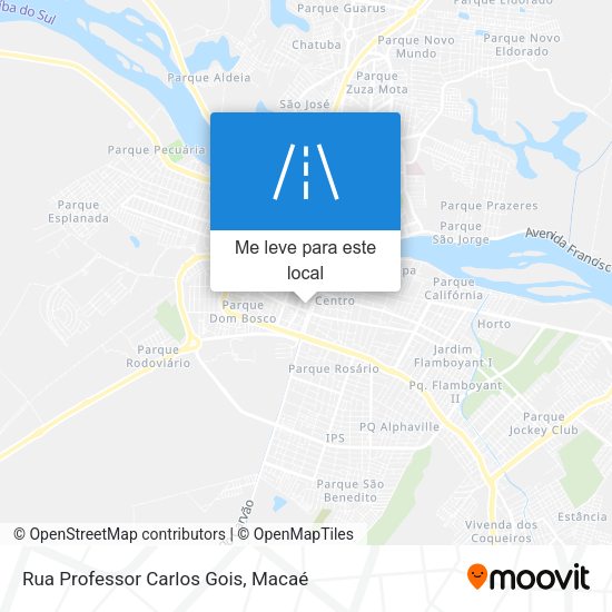 Rua Professor Carlos Gois mapa