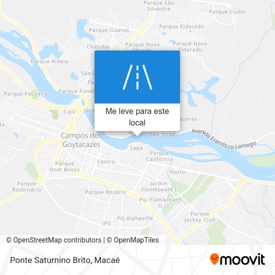 Ponte Saturnino Brito mapa