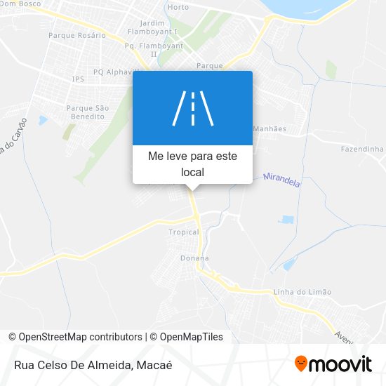 Rua Celso De Almeida mapa