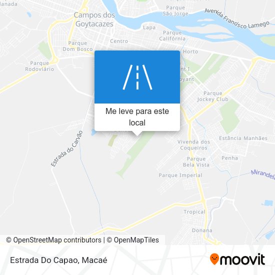 Estrada Do Capao mapa