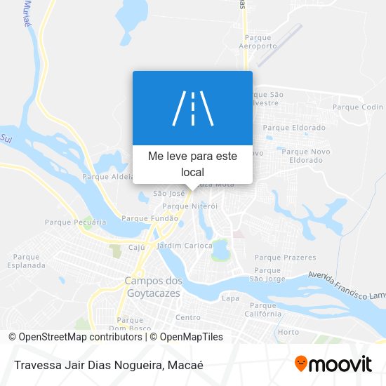 Travessa Jair Dias Nogueira mapa