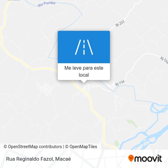 Rua Reginaldo Fazol mapa