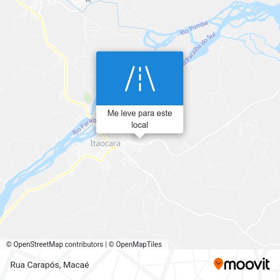 Rua Carapós mapa
