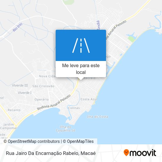 Rua Jairo Da Encarnação Rabelo mapa