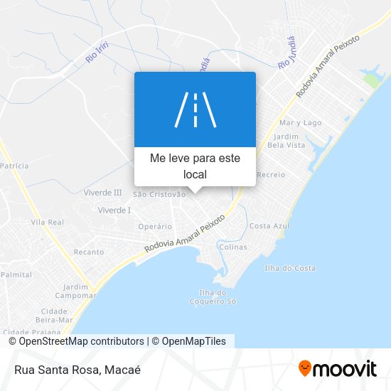 Rua Santa Rosa mapa