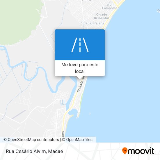 Rua Cesário Alvim mapa