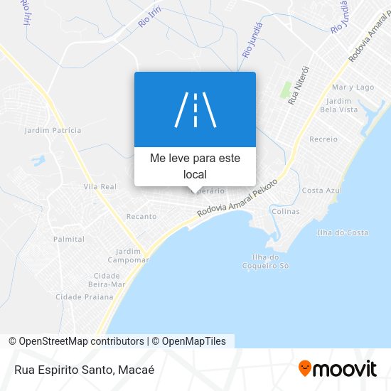 Rua Espirito Santo mapa