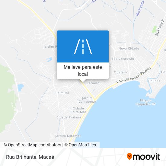 Rua Brilhante mapa