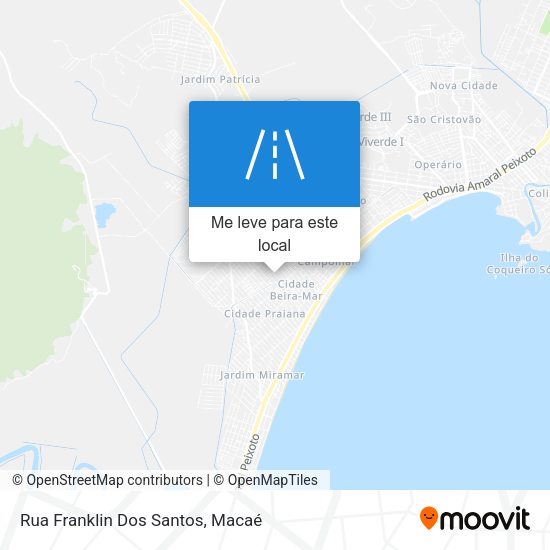 Rua Franklin Dos Santos mapa