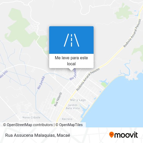 Rua Assucena Malaquias mapa